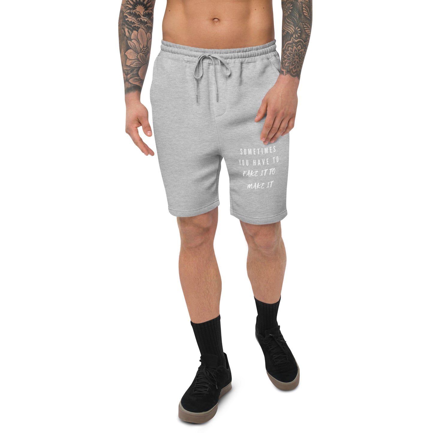 Mighty Lifestyle Sometimes You Have to Fake It to Make It | fleece shorts