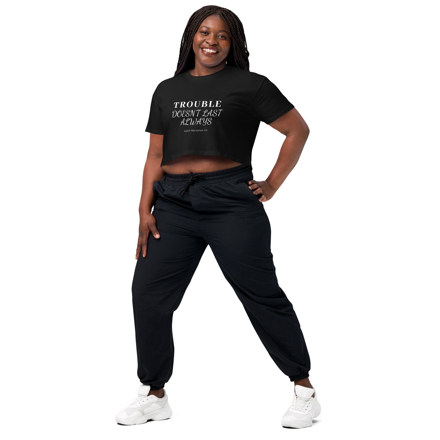 Mighty Lifestyle trouble doesn’t last always Women’s crop top