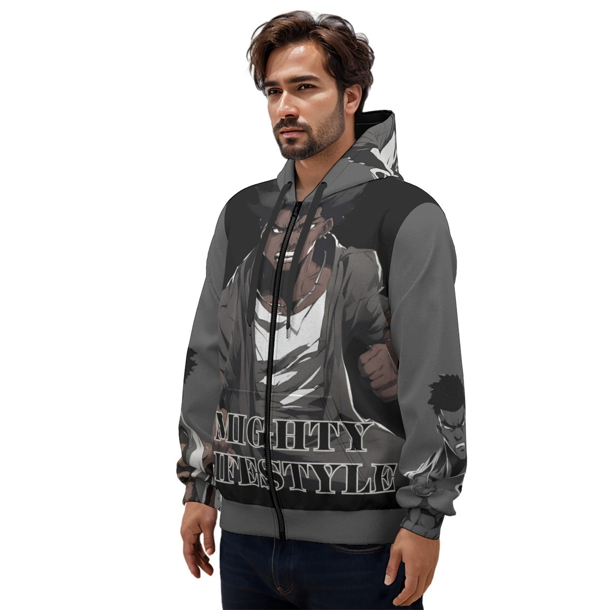 Rama Lamar Anime Hoodie, Unisex Pullover Hoodie With Zipper Closure