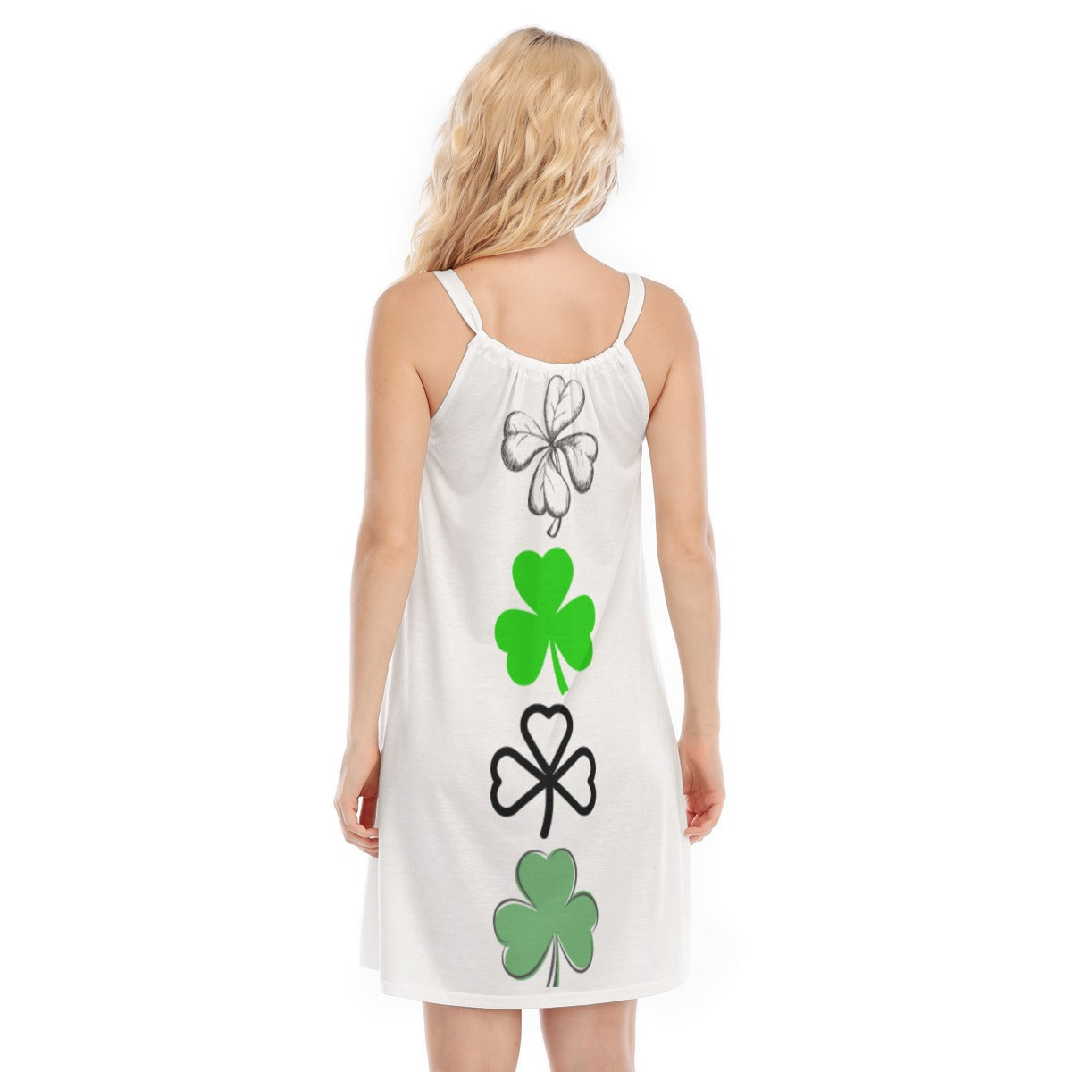 St Paddy's Dress | St. Patrick's Day Dress | Women's O-neck Cami Dress