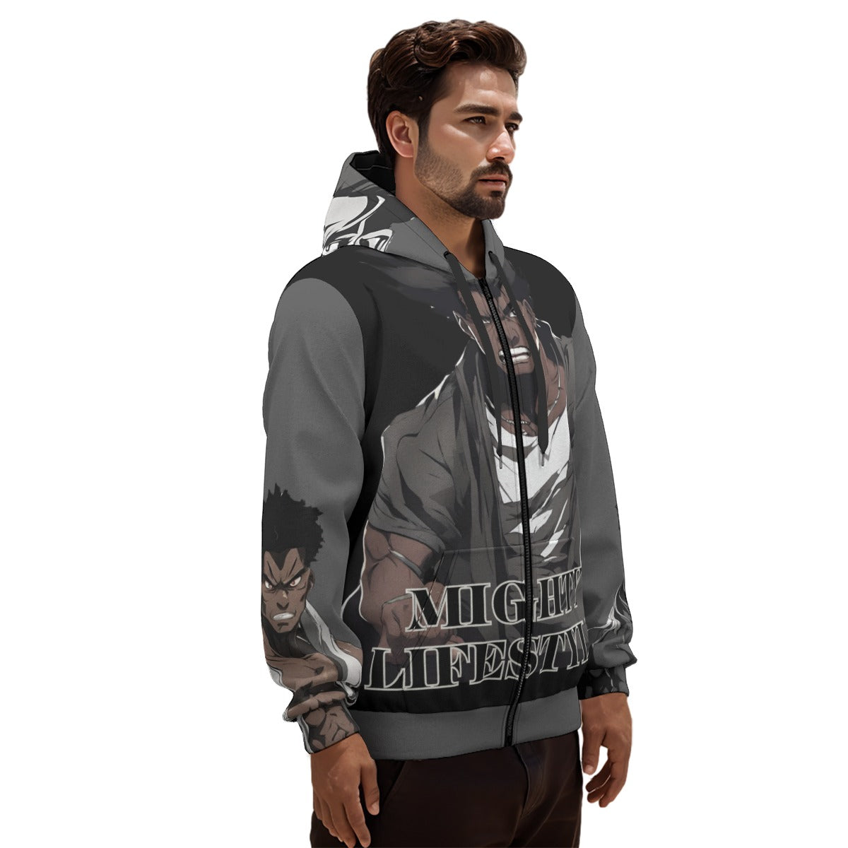 Rama Lamar Anime Hoodie, Unisex Pullover Hoodie With Zipper Closure