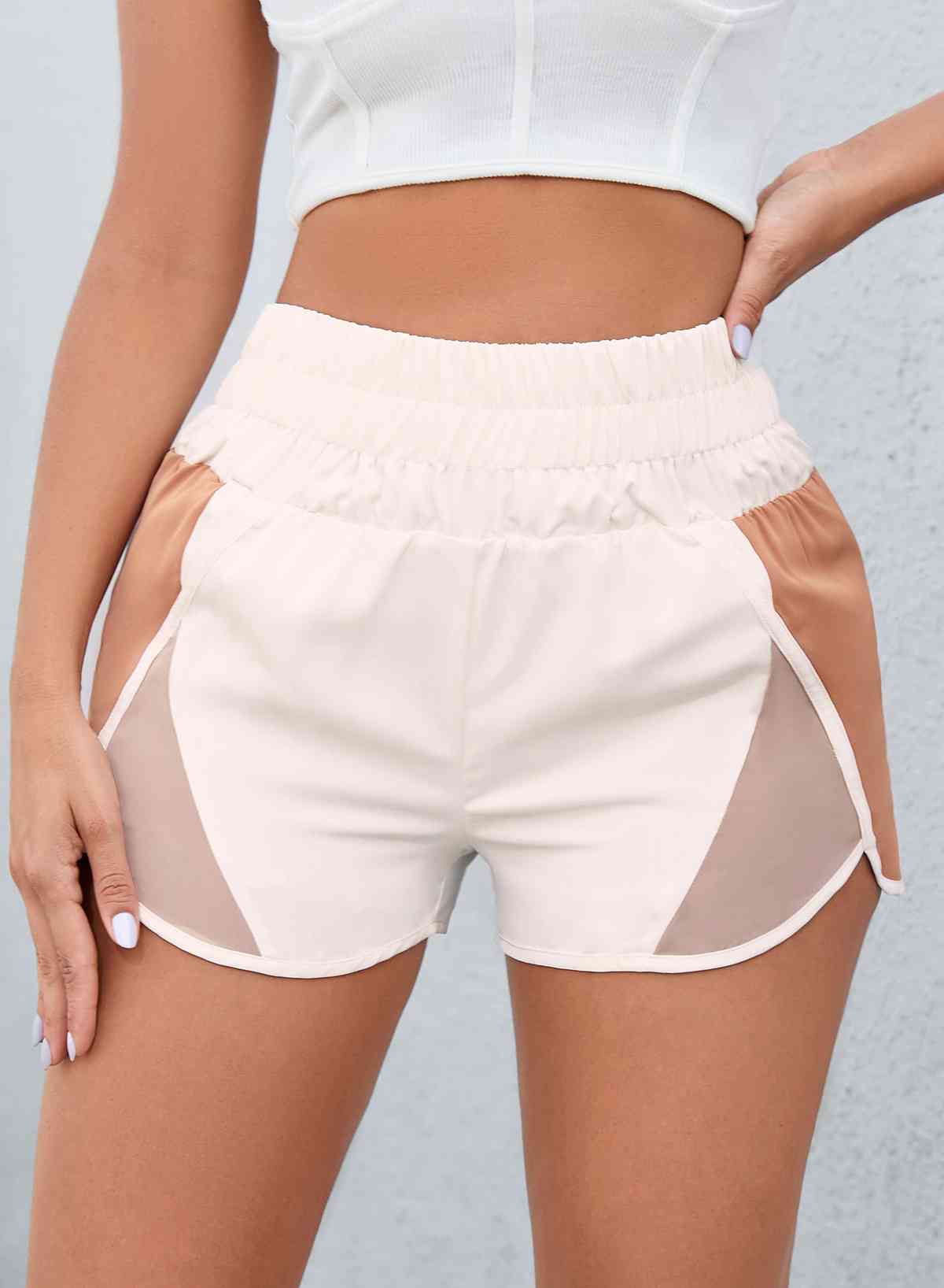 Mighty Lifestyle Short Shorts; Sports shorts; Casual shorts; basketball shorts; Block Wide Waistband Shorts